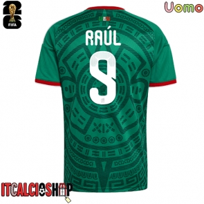 Messico Raul Jimenez #9 Prima Maglia Mondiali 2026 Manica Corta